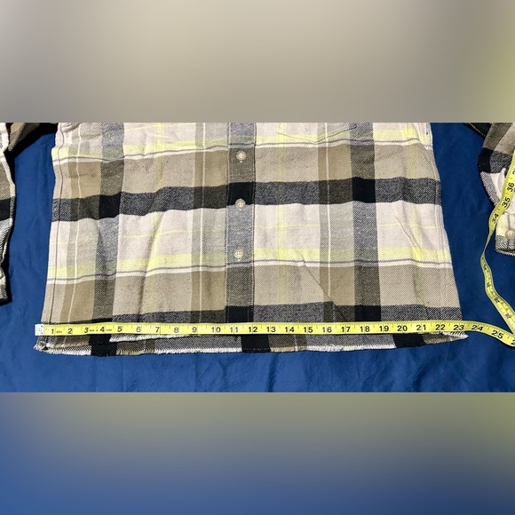 John Elliott Hemi Oversized Flannel Shirt in Cinder Cyclone Sz 0 XS - Picture 5 of 9